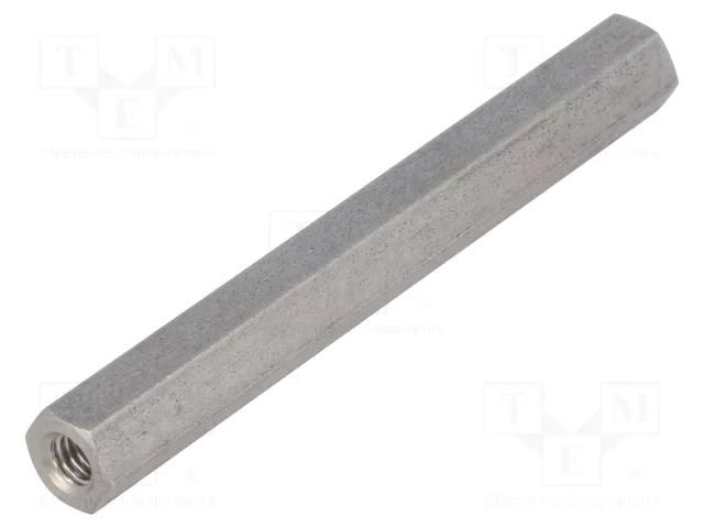 Screwed spacer sleeve; 60mm; Int.thread: M4; hexagonal DREMEC TFF-M4X60/DR146