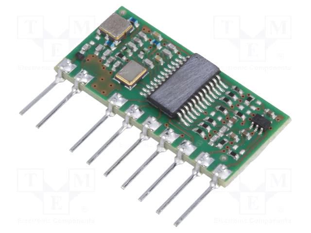 Module: RF; FM transceiver; FSK; 868.3MHz; serial; -100dBm; 20/11mA AUREL RTX-8L3V-FSK