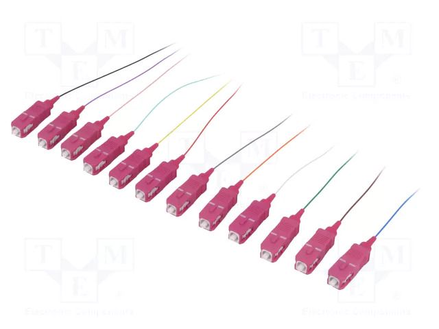 Optic fiber pigtail; OM4; SC/UPC; 2m; Optical fiber: 9/125um; LSZH LOGILINK LOG-FL4SC02