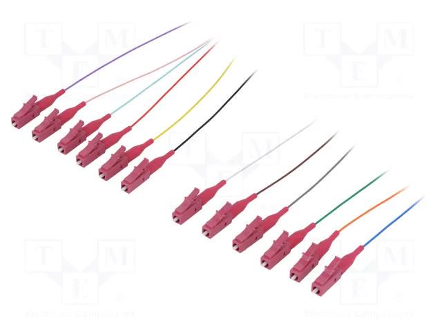 Optic fiber pigtail; OM4; LC/UPC; 2m; Optical fiber: 9/125um; LSZH LOGILINK FL4LC02