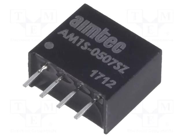 Converter: DC/DC; 1W; Uin: 4.5÷5.5VDC; Uout: 7.2VDC; Iout: 139mA AIMTEC AM1S-0507SZ