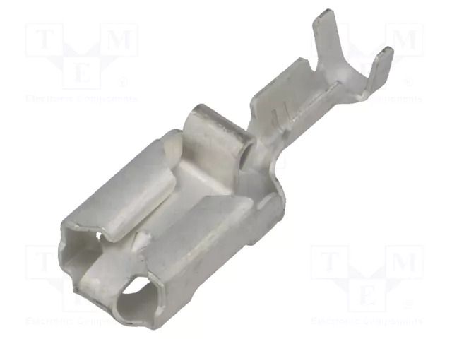 Terminal: flat; 6.3mm; 0.8mm; female; 0.5÷1.5mm2; crimped; straight TE Connectivity 160773-3