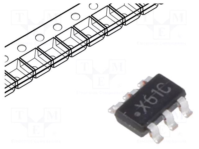 IC: D/A converter; 12bit; Ch: 1; TSOT23-6; 2.7÷5.5VDC TEXAS INSTRUMENTS DAC121S101CIMK