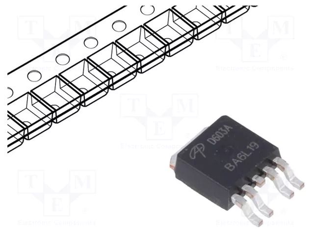 Transistor: N/P-MOSFET; unipolar; complementary pair; 60/-60V ALPHA & OMEGA SEMICONDUCTOR AOD603A