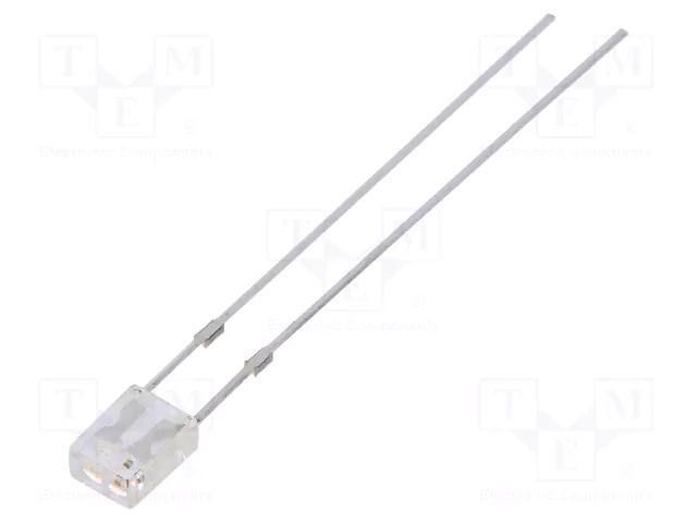 LED; yellow/blue; rectangular; 2x3x4mm; bipolar,bicolour; 100° OPTOSUPPLY OSYBP27BA1B