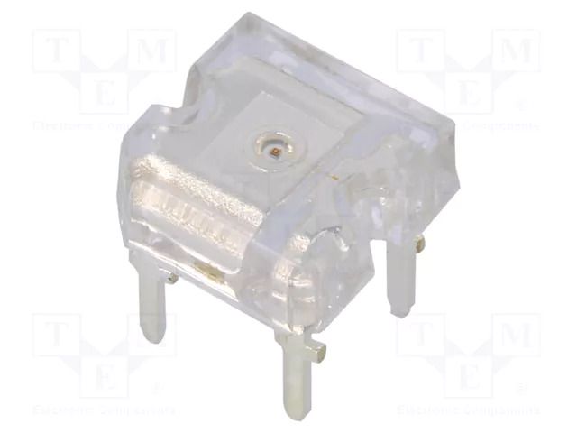 LED Super Flux; yellow; 7.62x7.62mm; 750÷1000mcd; 180°; 50mA OPTOSUPPLY OSY5PAZ3K1D