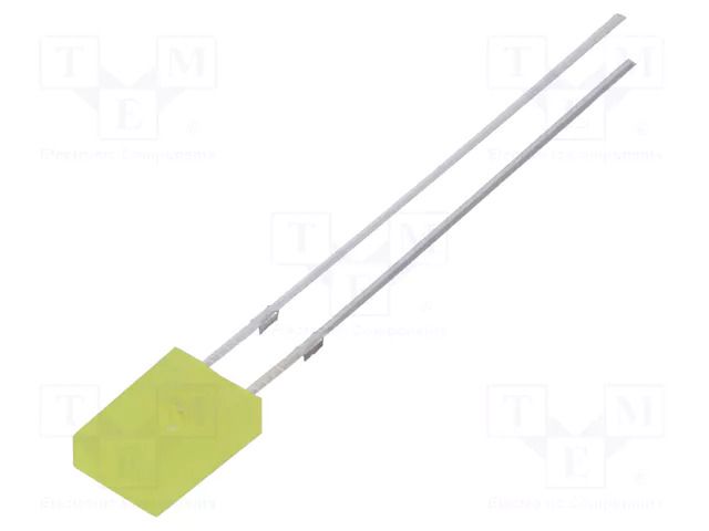 LED; yellow; rectangular; 2x4.95x6.96mm; 30÷45mcd; 150°; 20mA OPTOSUPPLY OSY5LU71F4B