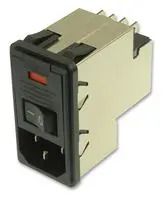 POWER ENTRY MODULE, PLUG, 3A 6-6609107-4