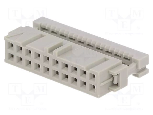 Connector: IDC; plug; female; PIN: 20; straight; IDC; 2.54mm; 2x10 TE Connectivity 2-215882-0