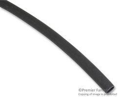 HEAT SHRINK TUBING, 9.525MM ID, PO, BLACK, 25FT CPO375-0-25