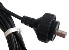USB CORD, 2.0 A PLUG-FREE END, 5M, BLK DCM-USBAB-R5