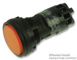 PANEL MOUNT INDICATOR, LED, 22MM, AMBER, 120V HW1P-1FQD-A-120V