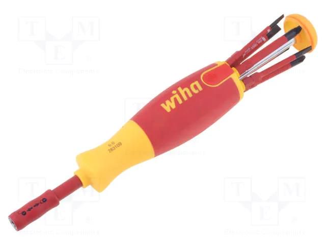 Kit: screwdriver; 6pcs; insulated; 1kVAC; Kind of holder: 6mm WIHA WIHA.283109021