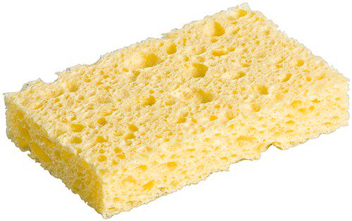 Cleaning Sponge for Soldering Iron, yellow - for wet cleaning the soldering tip 51074