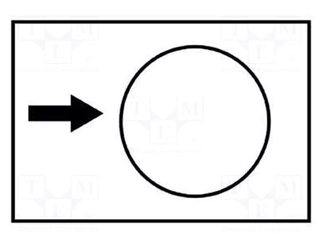 Label; white; Button marking: arrow; control cassette; 30x40mm SCHNEIDER ELECTRIC ZB2BY4907