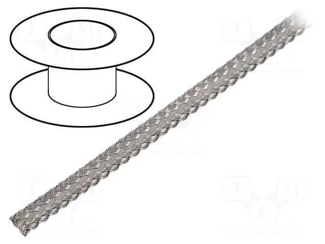Braids; tape; Thk: 0.5mm; W: 2mm; Body dim: 16x4x0.1mm; -20÷125°C HELUKABEL TPC-0.5/0.1