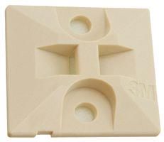 CABLE TIE MOUNT, 2-WAY, 25MM L X 25MM W, ABS, PK100, BEIGE CTB1X1BGA-C