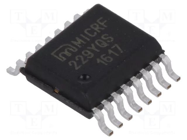 IC: RF  receiver; serial,transparent; QSOP16; tube; 3.5÷5.5VDC MICROCHIP TECHNOLOGY MICRF229YQS