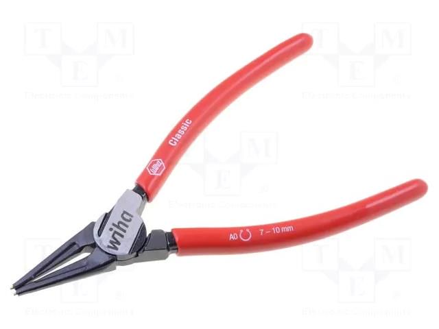 Pliers; for circlip; external; 7÷10mm; Pliers len: 140mm; straight WIHA WIHA.Z34401A0