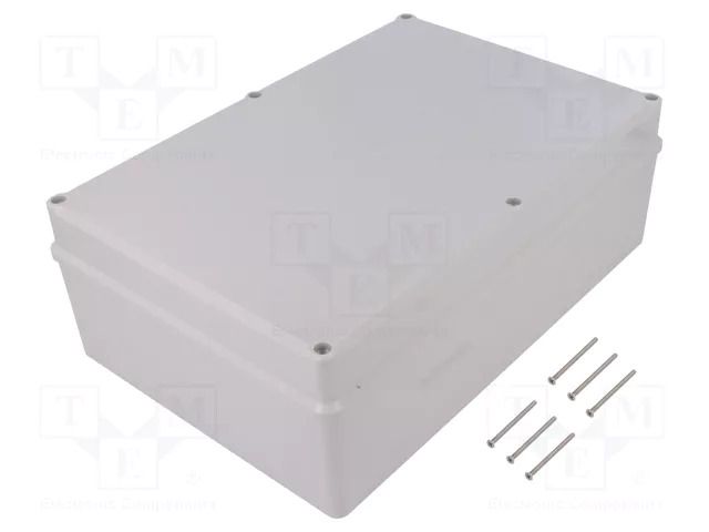 Enclosure: multipurpose; X: 190mm; Y: 280mm; Z: 95mm; ABS; grey; IP67 KRADEX Z95JS-IP67-TM-ABS