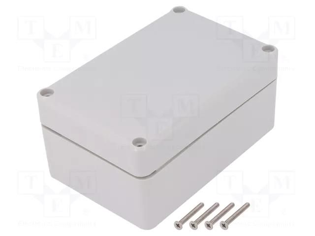 Enclosure: multipurpose; X: 78mm; Y: 118mm; Z: 54mm; ABS; grey; IP67 KRADEX Z57JS-IP67-TM-ABS