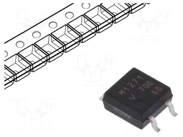 Optocoupler; SMD; Ch: 1; OUT: MOSFET; 4.5kV; SOP4 VISHAY VOM1271T