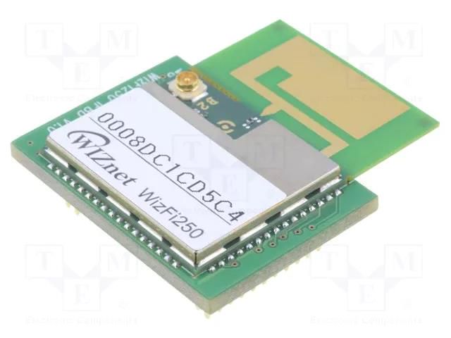 Module: WiFi; IEEE 802.11b/g/n; SPI,UART; 65Mbps WIZNET WIZFI250-H