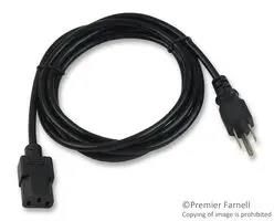 POWER CORD, NEMA5-15P, 7.5FT, 10A, BLACK SPC13286