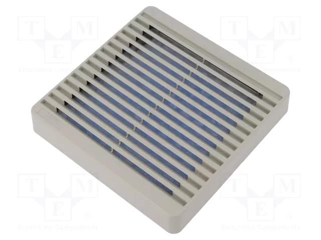 Guard; plastic; 120x120mm; screw; with filter; beige HAMMOND XPFA120CG