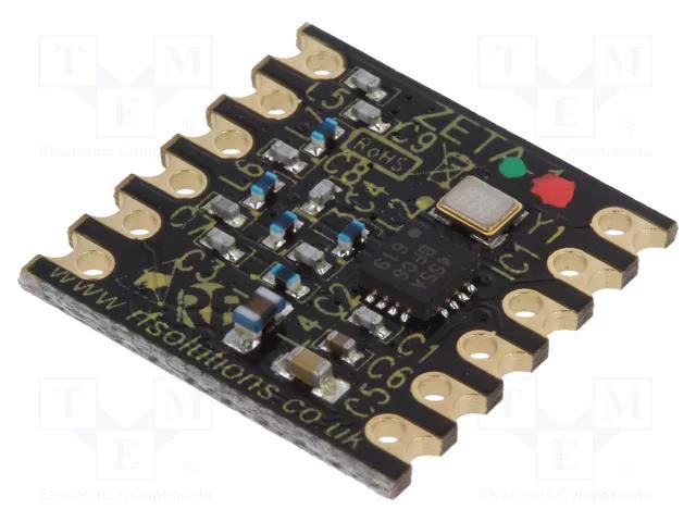 Module: RF; FM transceiver; 433MHz; SPI; -116dBm; 1.8÷3.6VDC; 13dBm RF SOLUTIONS ZETA-433-SO