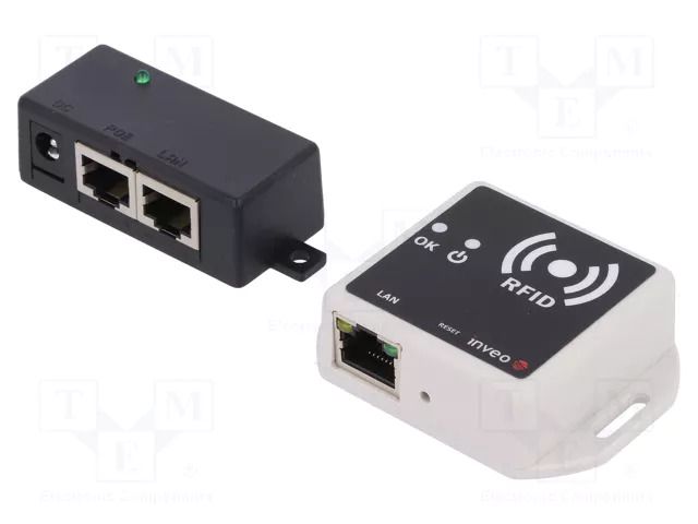 RFID reader; 10÷24V; UNIQUE; HTTP,Modbus TCP,SNMP; Ethernet; ABS INVEO RFID-NANO