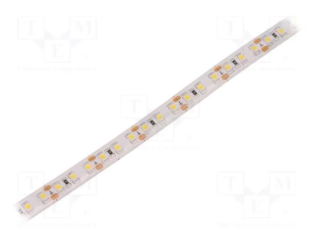 LED tape; white neutral; 3528; LED/m: 120; 10mm; white PCB; IP65 WISVA OPTOELECTRONICS HH-40KTI-3528FWAA