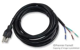 POWER CORD, NEMA5-15P, 9.8FT, 15A, BLACK SPC13282
