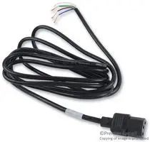 POWER CORD, IEC60320C-13, 3M, 10A, BLACK 17750