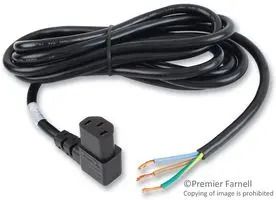 POWER CORD, IEC60320C-13, 3M, 13A, BLACK 17539