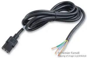 POWER CORD, IEC60320C-13, 9.8FT, 13A BLACK 17521 10 B1