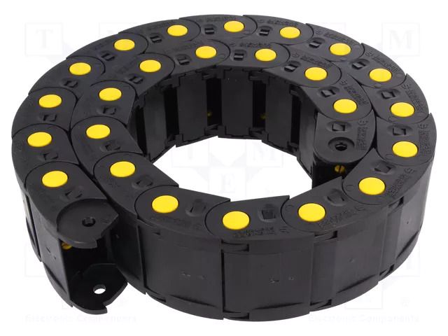 Cable chain; MEDIUM; Bend.rad: 75mm; L: 1000mm; Int.height: 25mm BREVETTI SR400041