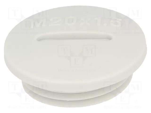 Stopper; M20; 1.5; IP54; polyamide; grey; V-N-FS; Thread: metric; 6mm HUMMEL HUMMEL-1251200050