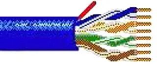 UNSHIELDED MULTIPAIR CABLE 4PR 1000FT 300V BLUE 1585A D151000