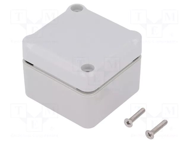 Enclosure: multipurpose; X: 49mm; Y: 51mm; Z: 36mm; ABS; grey; IP67 KRADEX Z116JS-IP67-TM-ABS