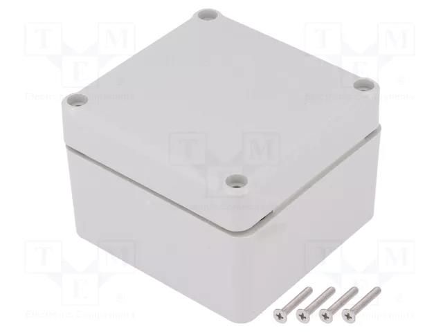 Enclosure: multipurpose; X: 80mm; Y: 82mm; Z: 55mm; ABS; grey; IP67 KRADEX Z111JS-IP67-TM-ABS