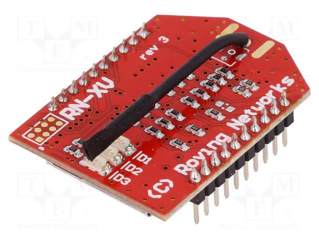 Module: WiFi; 12dBm; IEEE 802.11b/g; GPIO,SPI Slave,UART; THT MICROCHIP TECHNOLOGY RN171XVW-I/RM