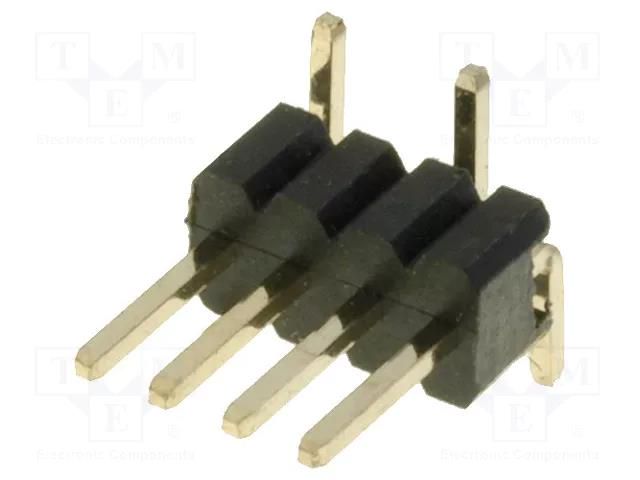 Connector: pin strips; pin header; male; PIN: 4; vertical; SMT; 1x4 CONNFLY ZL321-4P