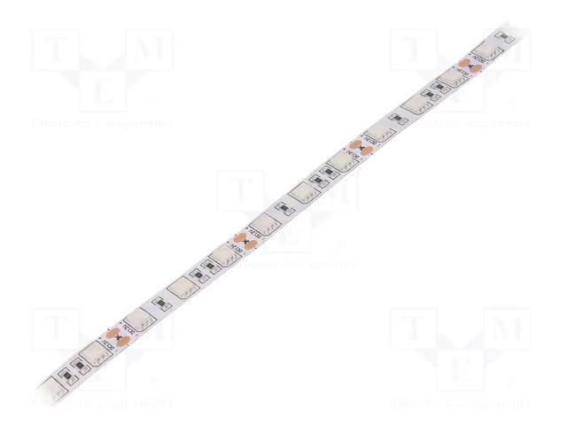 LED tape; green; 5050; LED/m: 60; 10mm; white PCB; IP20; 14.4W/m WISVA OPTOELECTRONICS HH-GRGI-5050FWNA
