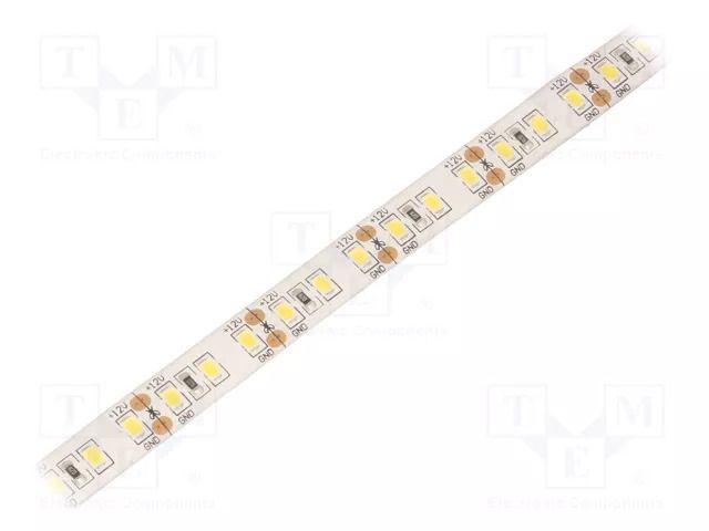 LED tape; white neutral; 2835; LED/m: 120; 10mm; white PCB; IP65 WISVA OPTOELECTRONICS HH-40KTI-2835FWAA