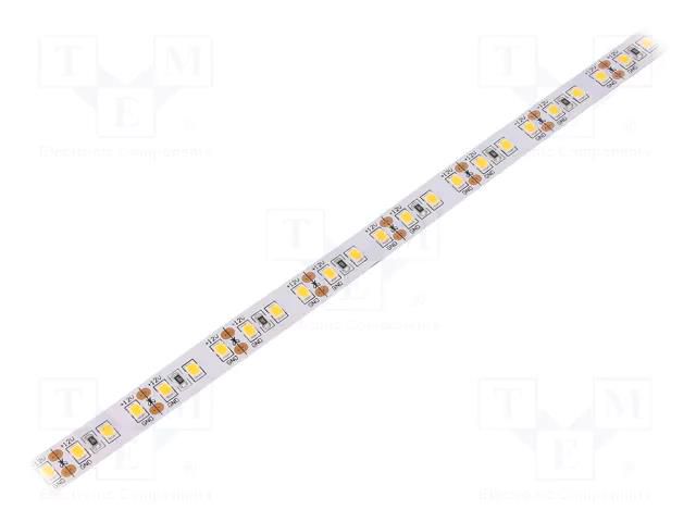 LED tape; white warm; 2835; LED/m: 120; 10mm; white PCB; IP20; 24W/m WISVA OPTOELECTRONICS HH-30KTI-2835GWNA