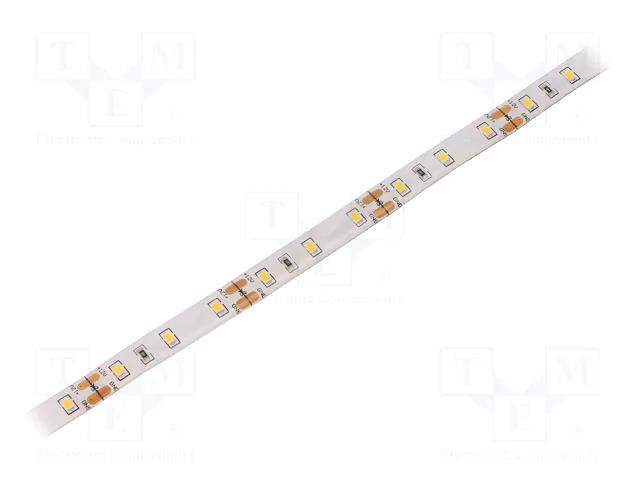 LED tape; white warm; 2835; LED/m: 60; 10mm; white PCB; IP65; 12W/m WISVA OPTOELECTRONICS HH-30KGI-2835FWAA