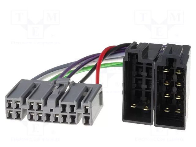 Connector; radio,ISO; Toyota; PIN: 16 4CARMEDIA ZRS-144