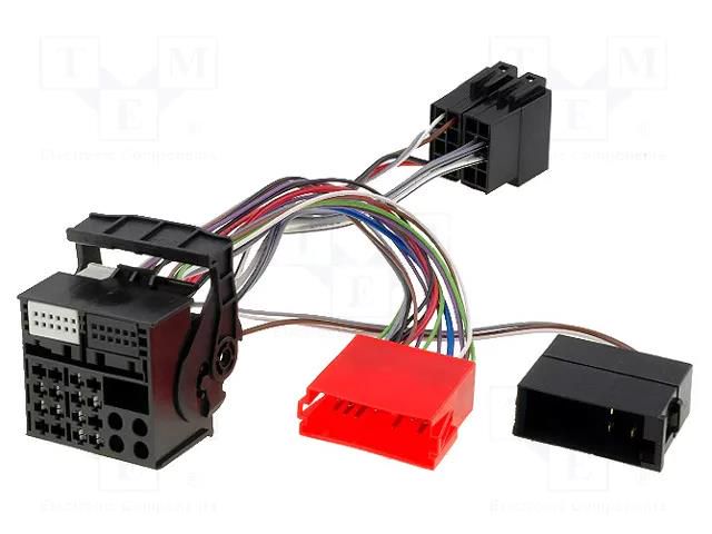 Connector; radio,ISO,Quadlock; Audi; PIN: 40; Radio model: RNS-E 4CARMEDIA ZRS-170