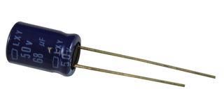 ALUMINUM ELECTROLYTIC CAPACITOR 39UF, 50V, 20%, RADIAL ELXY500ELL390MFB5D